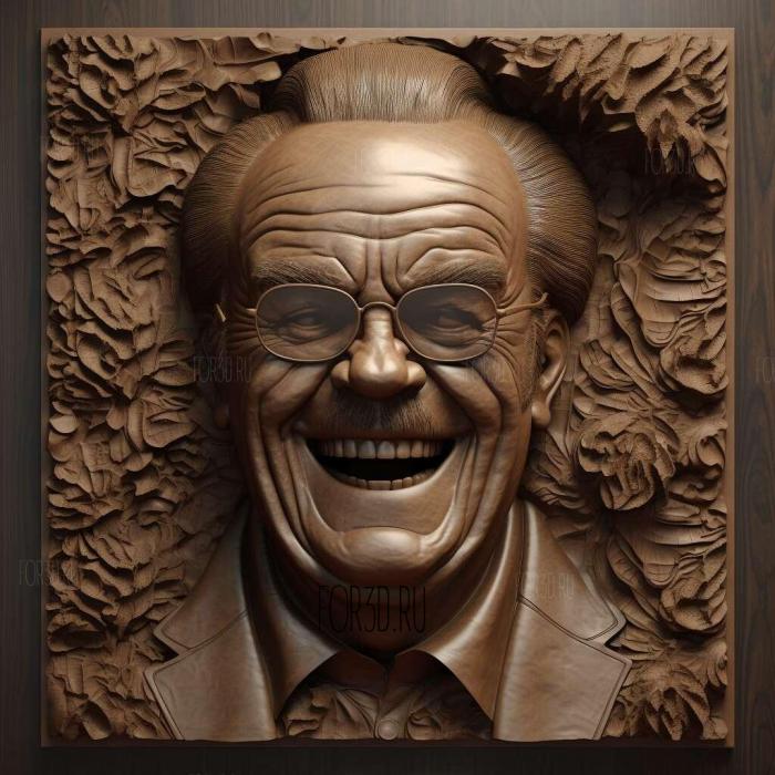 Jack Nicholson 2 stl model for CNC